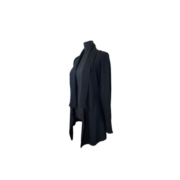 WHBM Black Open Front Cardigan - Size XS - Viscose Blend - Picture 4 of 9